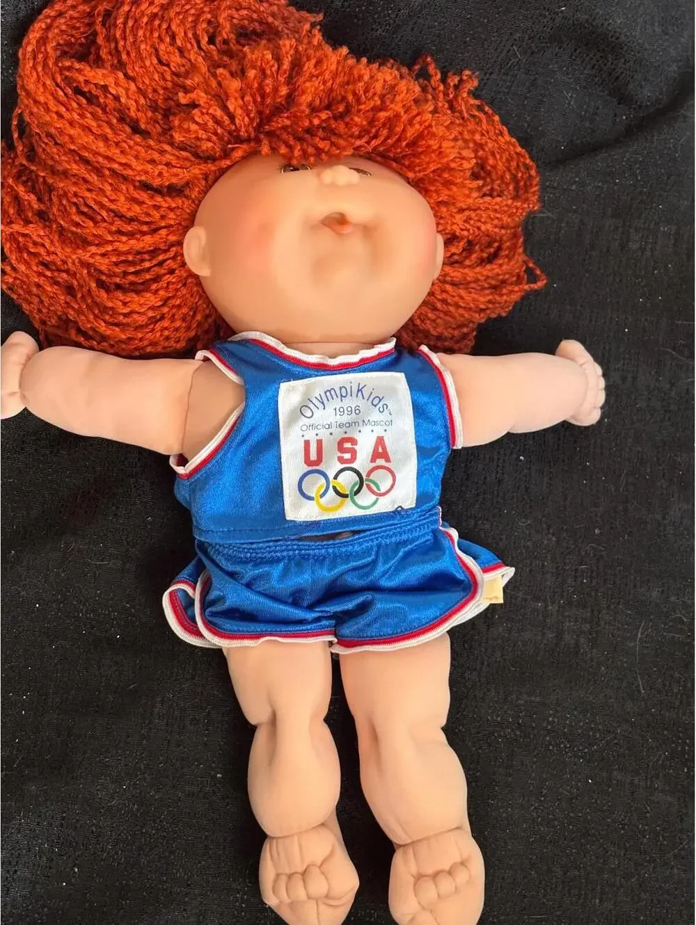 Cabbage Patch Kids Olympikids Girl Doll Red Hair 1996 Mint Condition